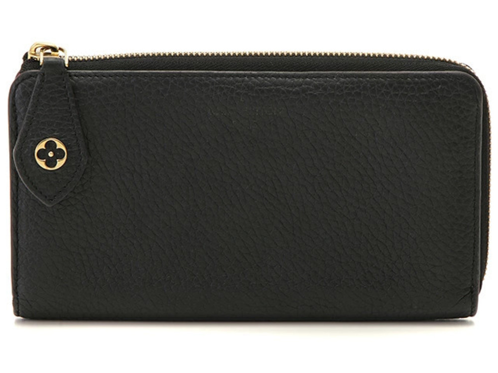LOUIS VUITTON Portefeuille Comet Taurillon Noir Black Long Wallet